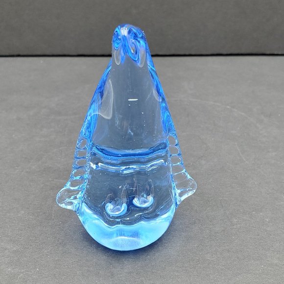 Blue Glass Penguin Paperweight Statue Figurine - Picture 6 of 8